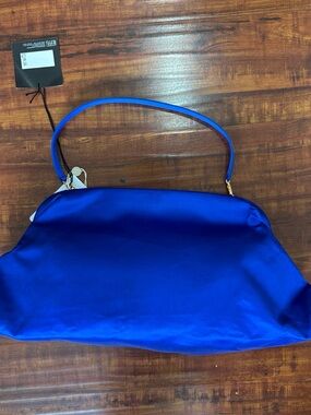 Philosophy di Lorenzo Serafini Royal Blue Satin Shoulder Bag